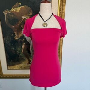2000's Hot Pink Going Out Top